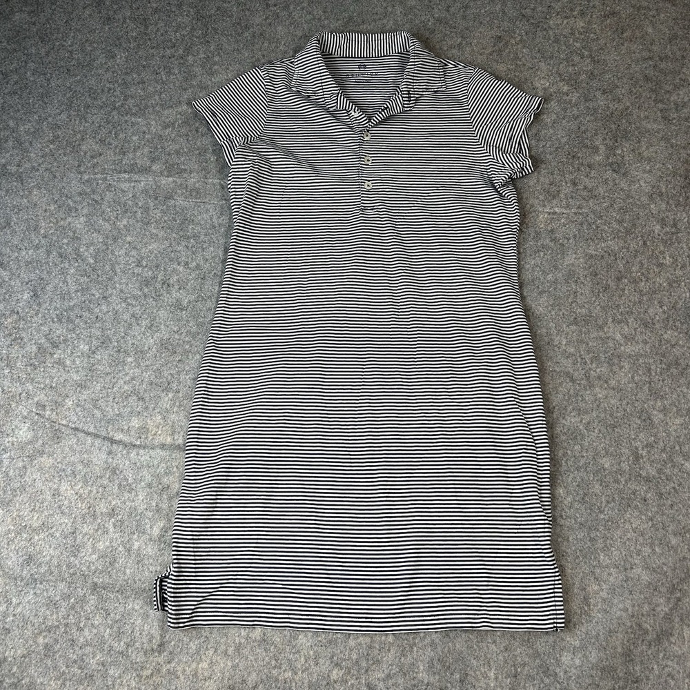 Renwick Polo Dress Womens Small Pima Cotton Striped Golf Tenniscore Preppy